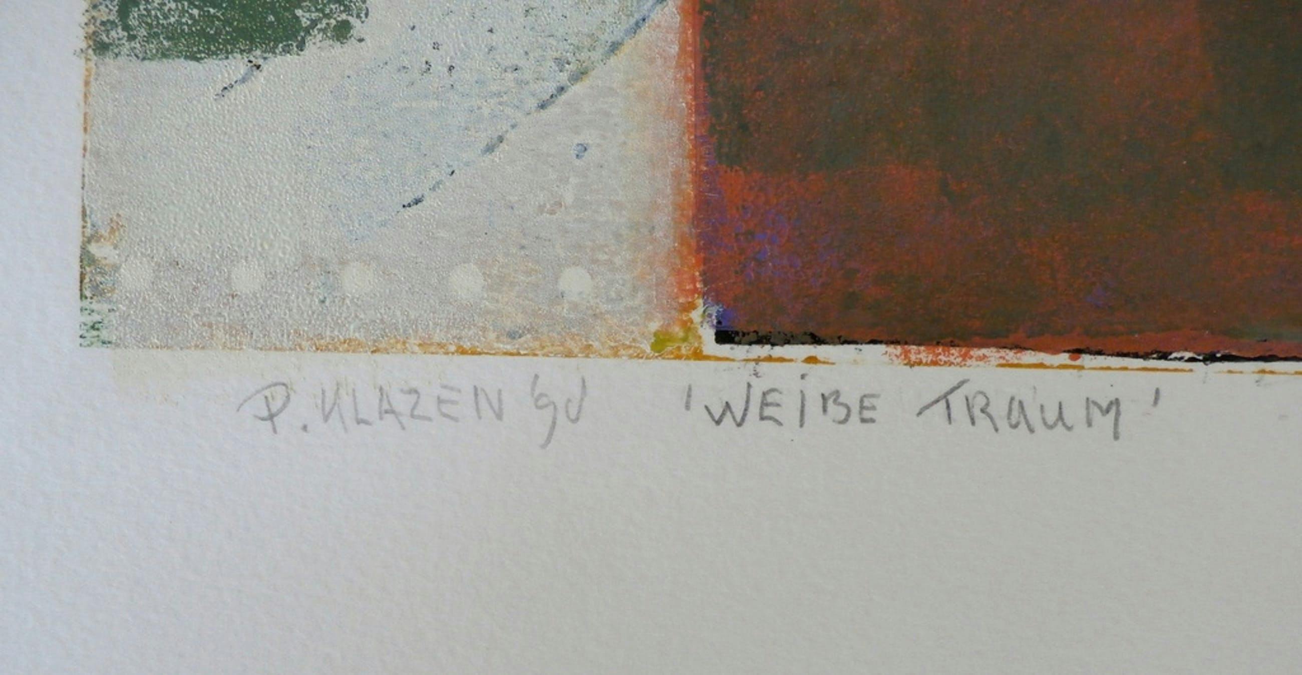 Pieter Klazen - grote acryl op papier: Weisse Traum - 1998 kopen? Bied vanaf 110!