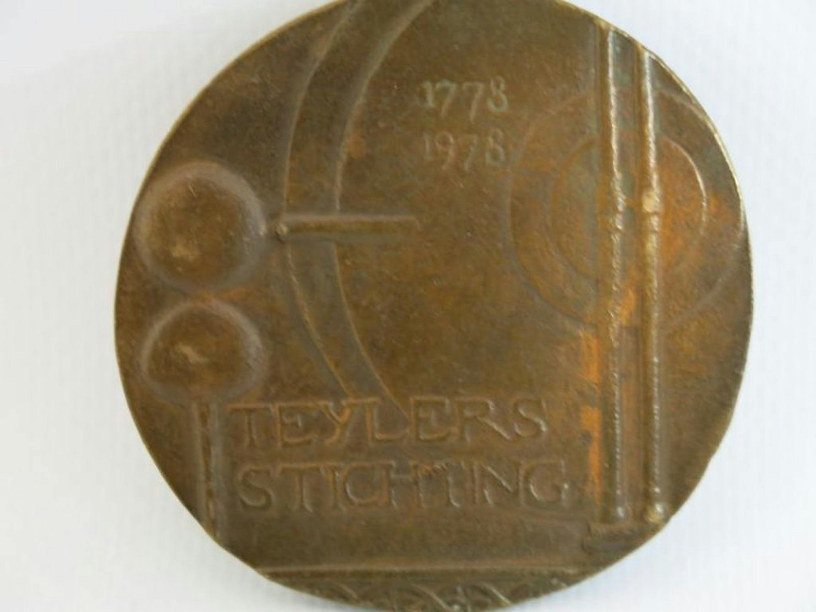 Francisca Zijlstra, bronzen penning 200 jaar Teylers Stichting kopen? Bied vanaf 20!