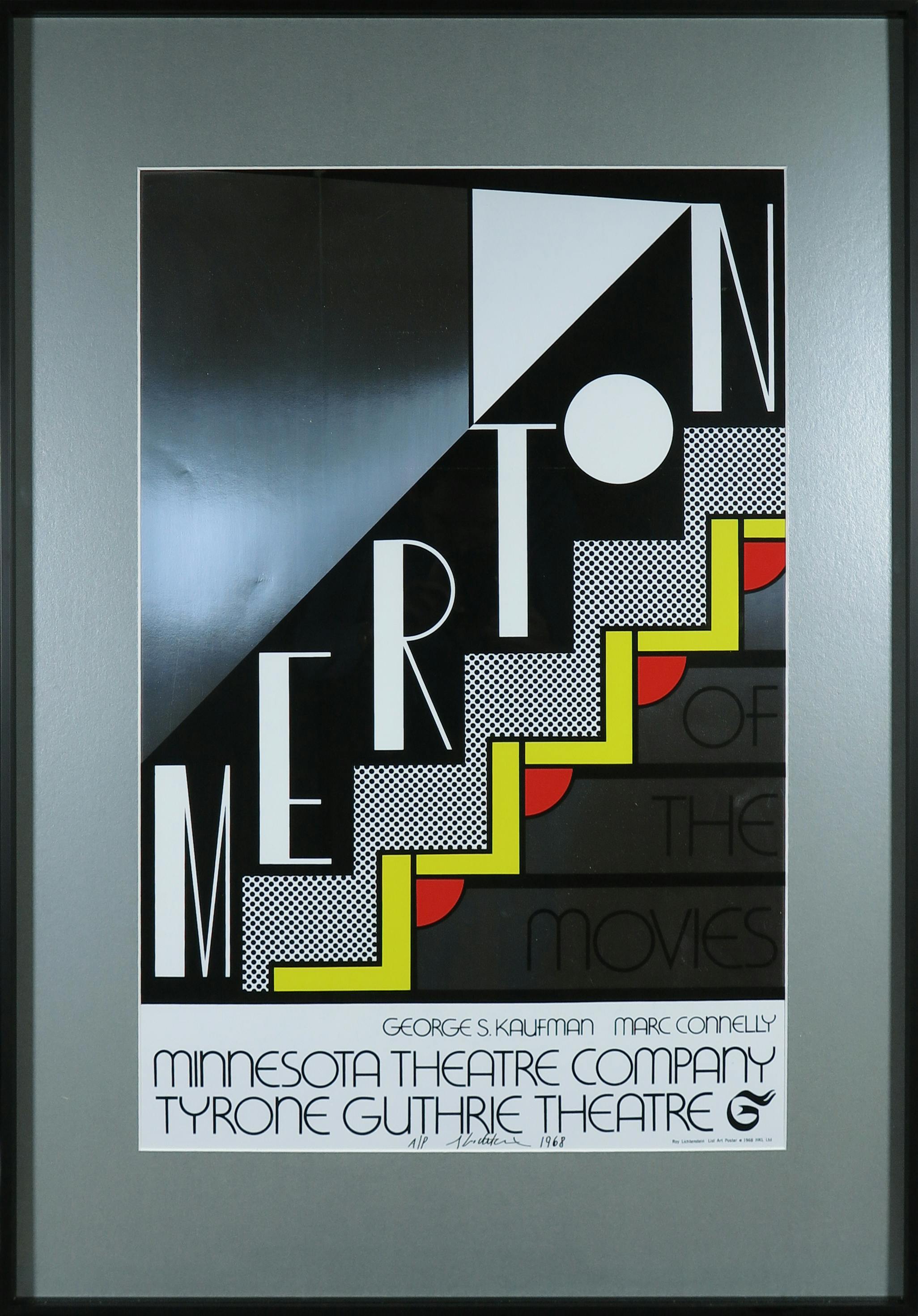 Roy Lichtenstein - Handgesigneerd affiche - Merton of the Movies - Ingelijst kopen? Bied vanaf 121!