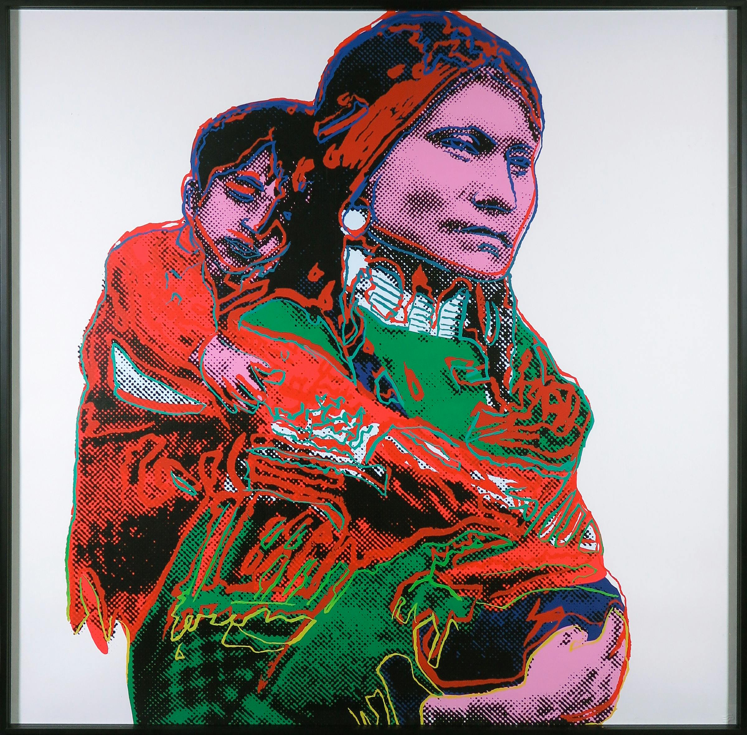 Andy Warhol - Mother & Child uit de serie Cowboys & Indians - Ingelijst kopen? Bied vanaf 811!