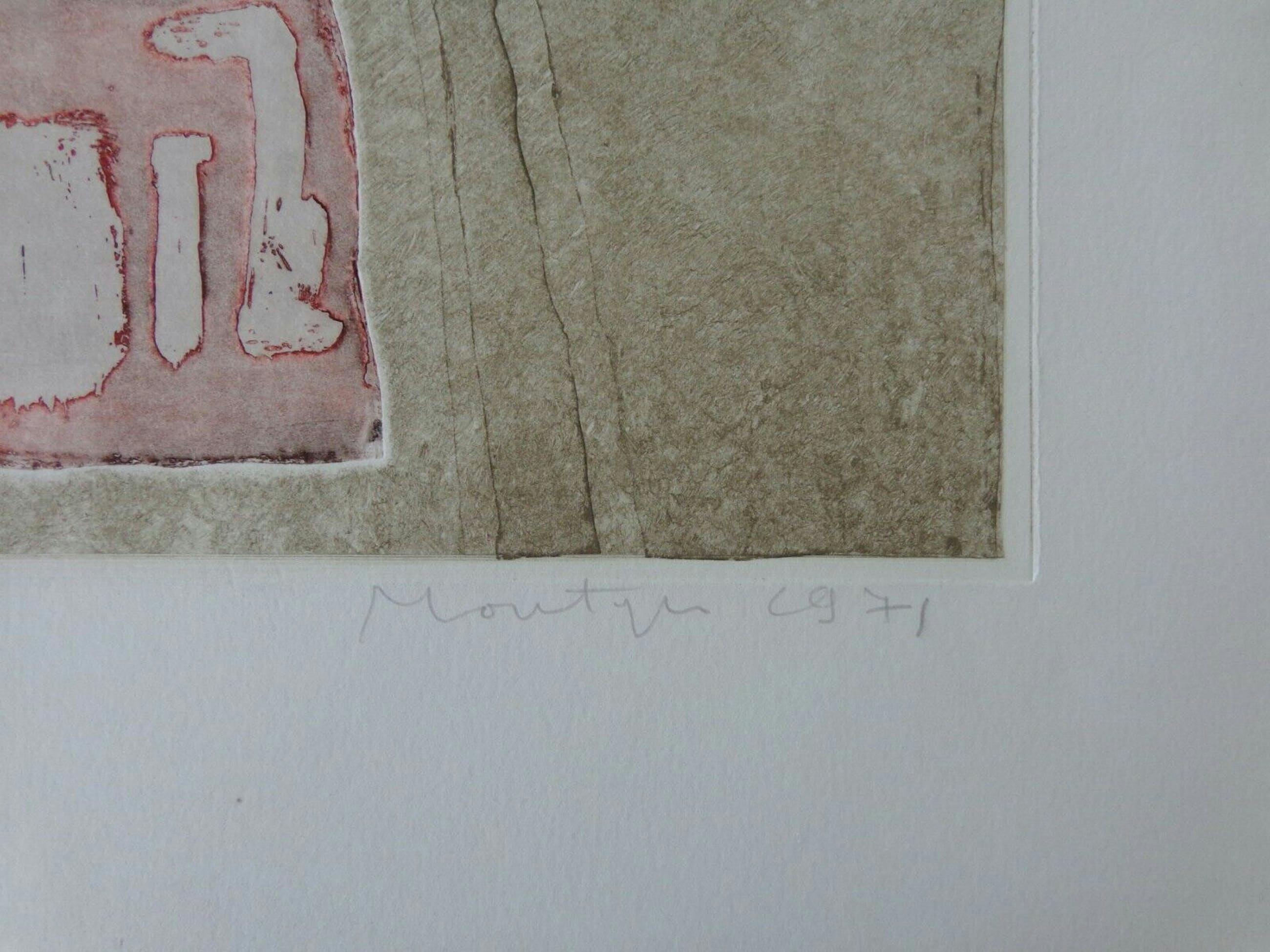 Jan Montyn - ABSTRACTIE / KLEURETS / 49x65cm / SIG / 1971 kopen? Bied vanaf 65!