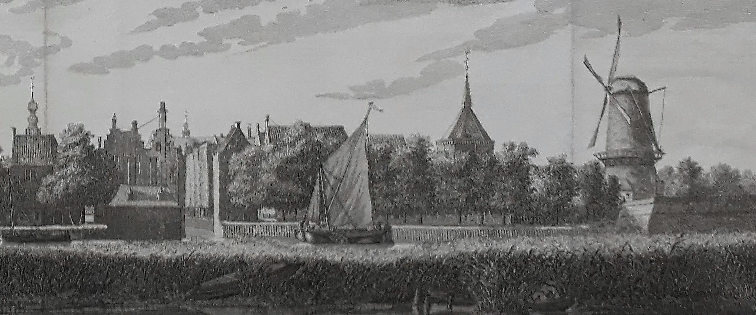 Jan Caspar Philips - De Stad Gouda, van over den IJssel te zien. 1743 kopen? Bied vanaf 30!