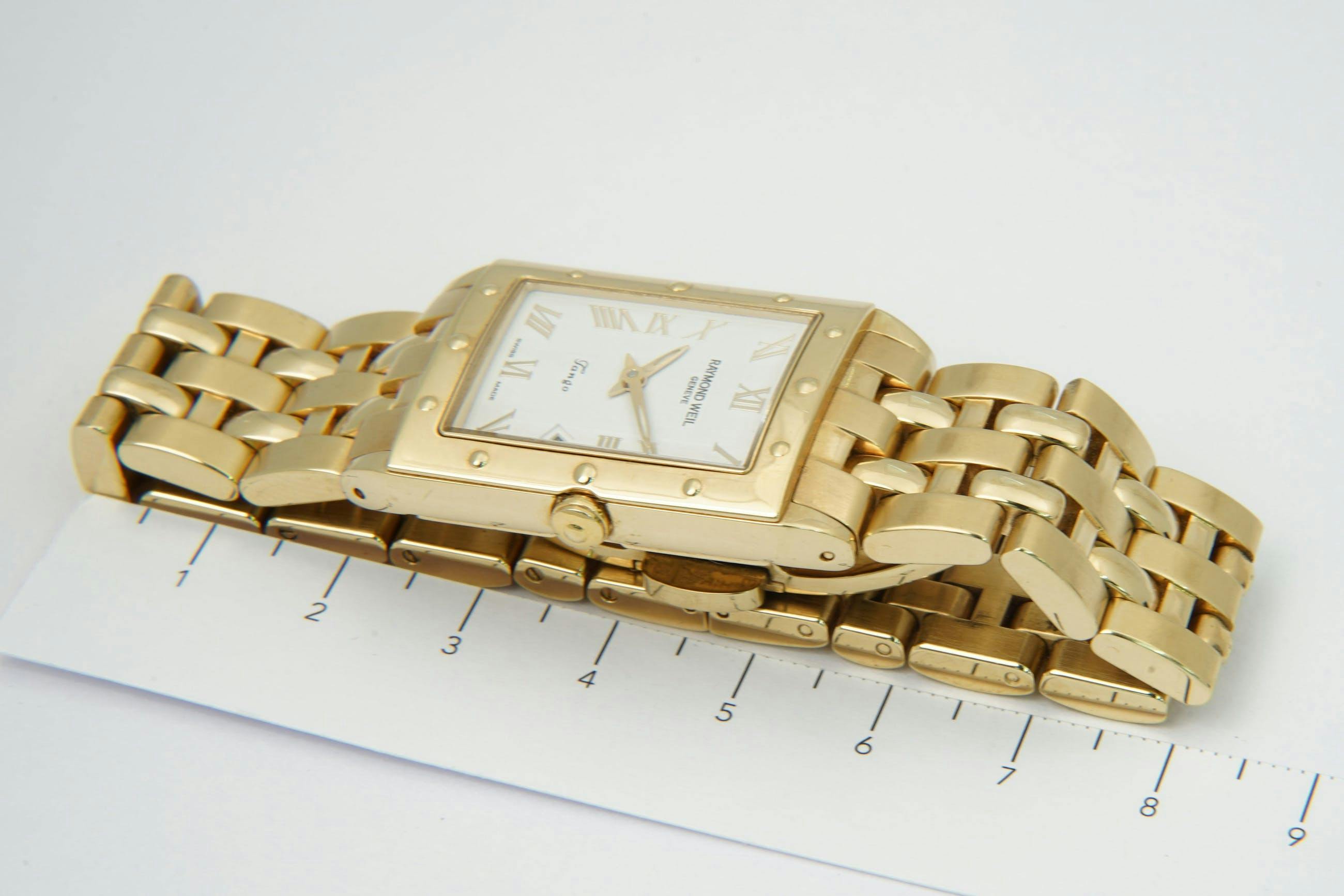 1212 - Raymond Weil Edelstalen verguld dames pols horloge \