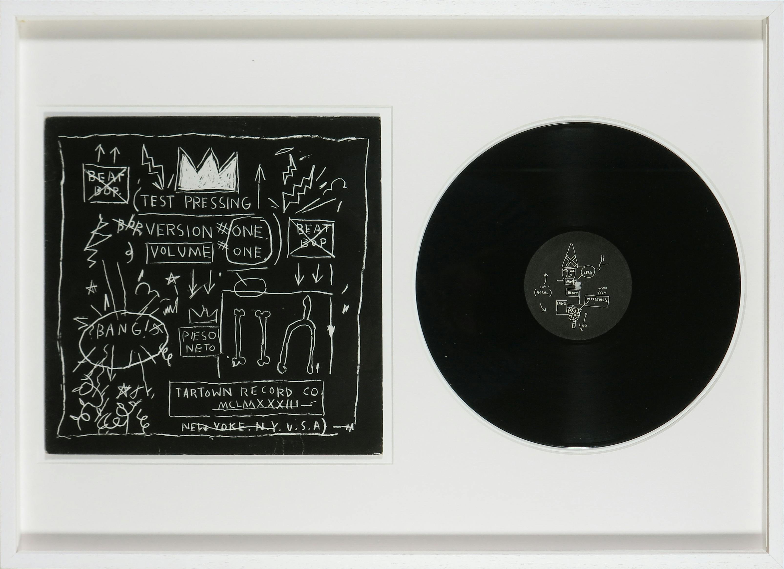Jean-Michel Basquiat - LP-hoes, Rammellzee, K-Rob: Beat Bop - Ingelijst kopen? Bied vanaf 240!