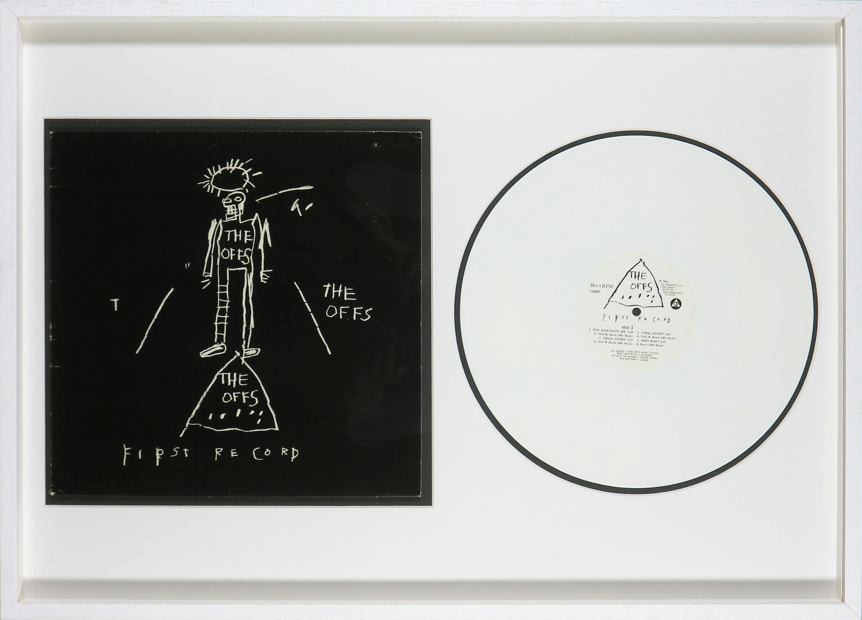 Jean-Michel Basquiat - The Offs: First Record - Originele White Vinyl pressing - Ingelijst kopen? Bied vanaf 141!