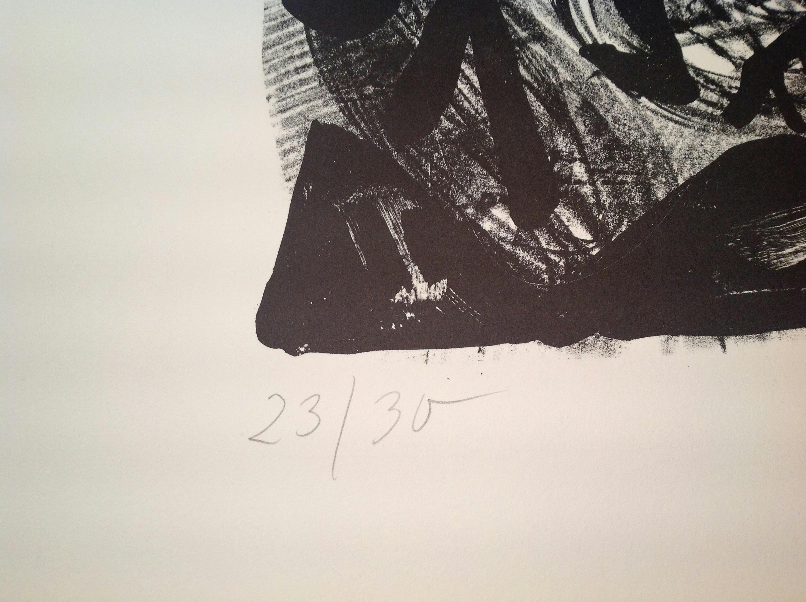 A.R. Penck - o.T., 1994-s/w-Lithografie kopen? Bied vanaf 750!